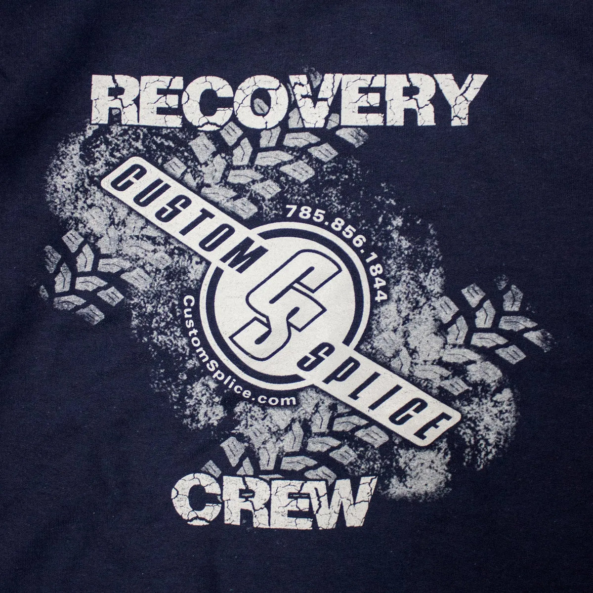 Custom Splice - Recovery Crew Navy Zip Hoodie Custom Splice