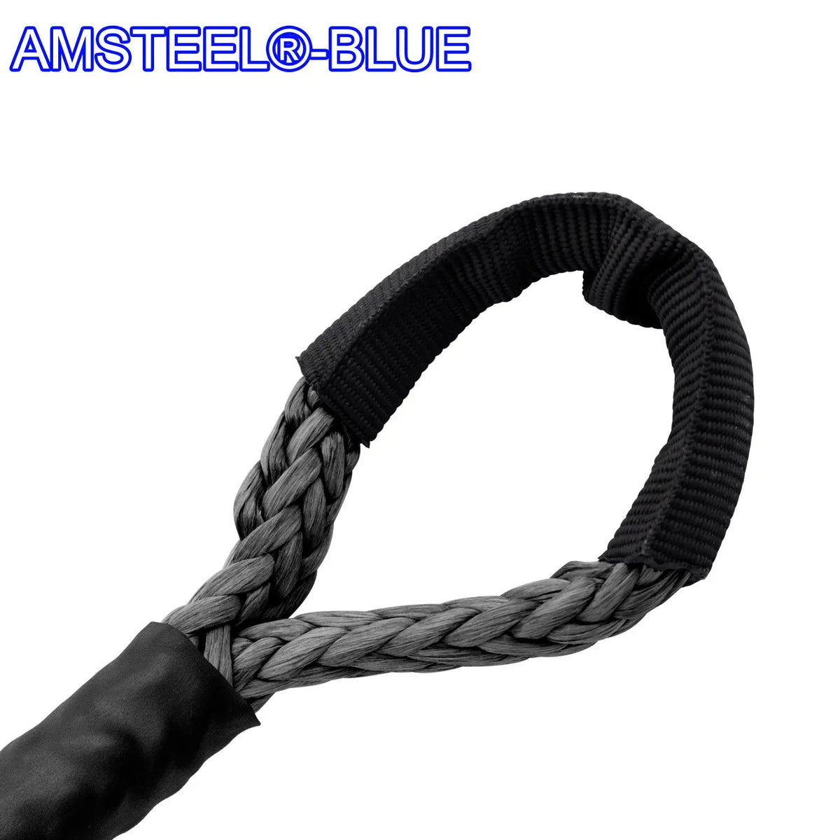 1/4" Main Line Winch Rope - AmSteel Blue Custom Splice - AmSteel Blue