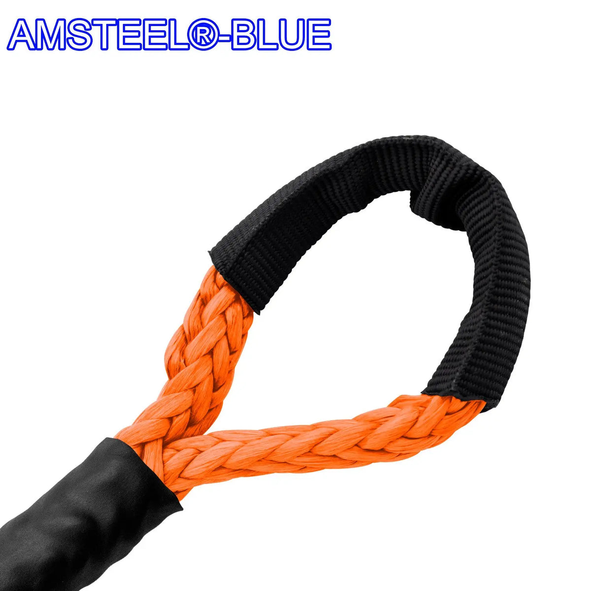 1/4" Main Line Winch Rope - AmSteel Blue Custom Splice - AmSteel Blue