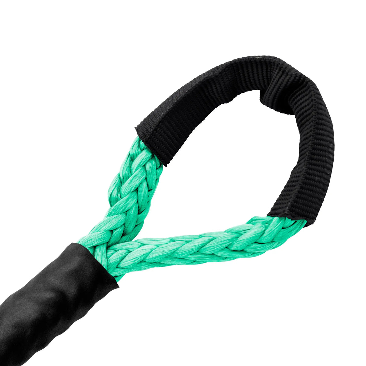 3/16" Diamond Line Winch Rope Soft Eye - Teal Green.