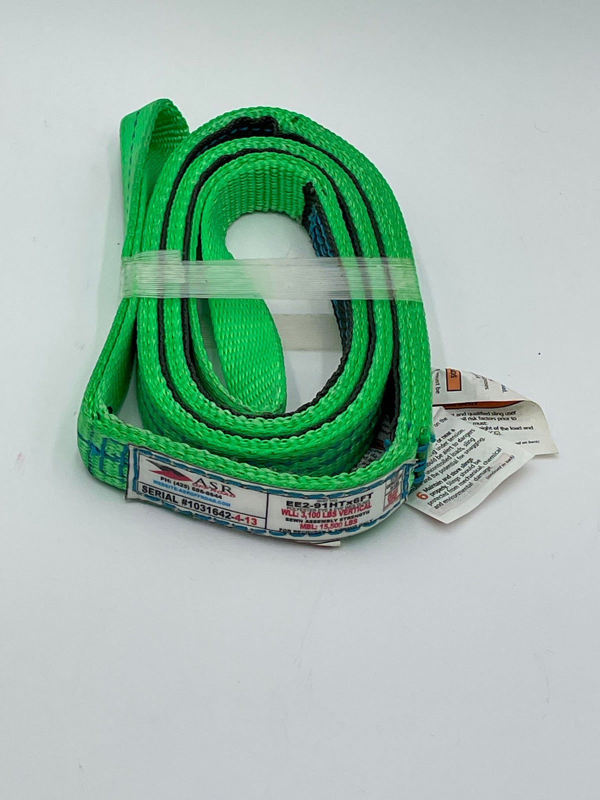 ASR 1"x 6' Polyester Eye And Eye Web Sling