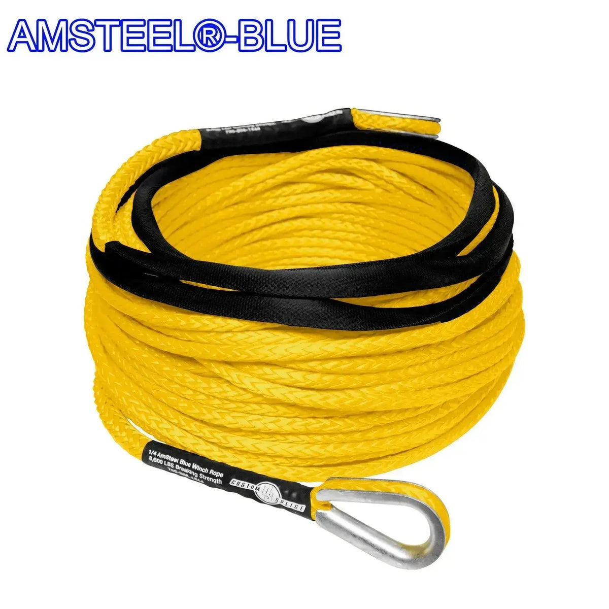 1/4" Extension - AmSteel Blue Winch Rope  Custom Splice