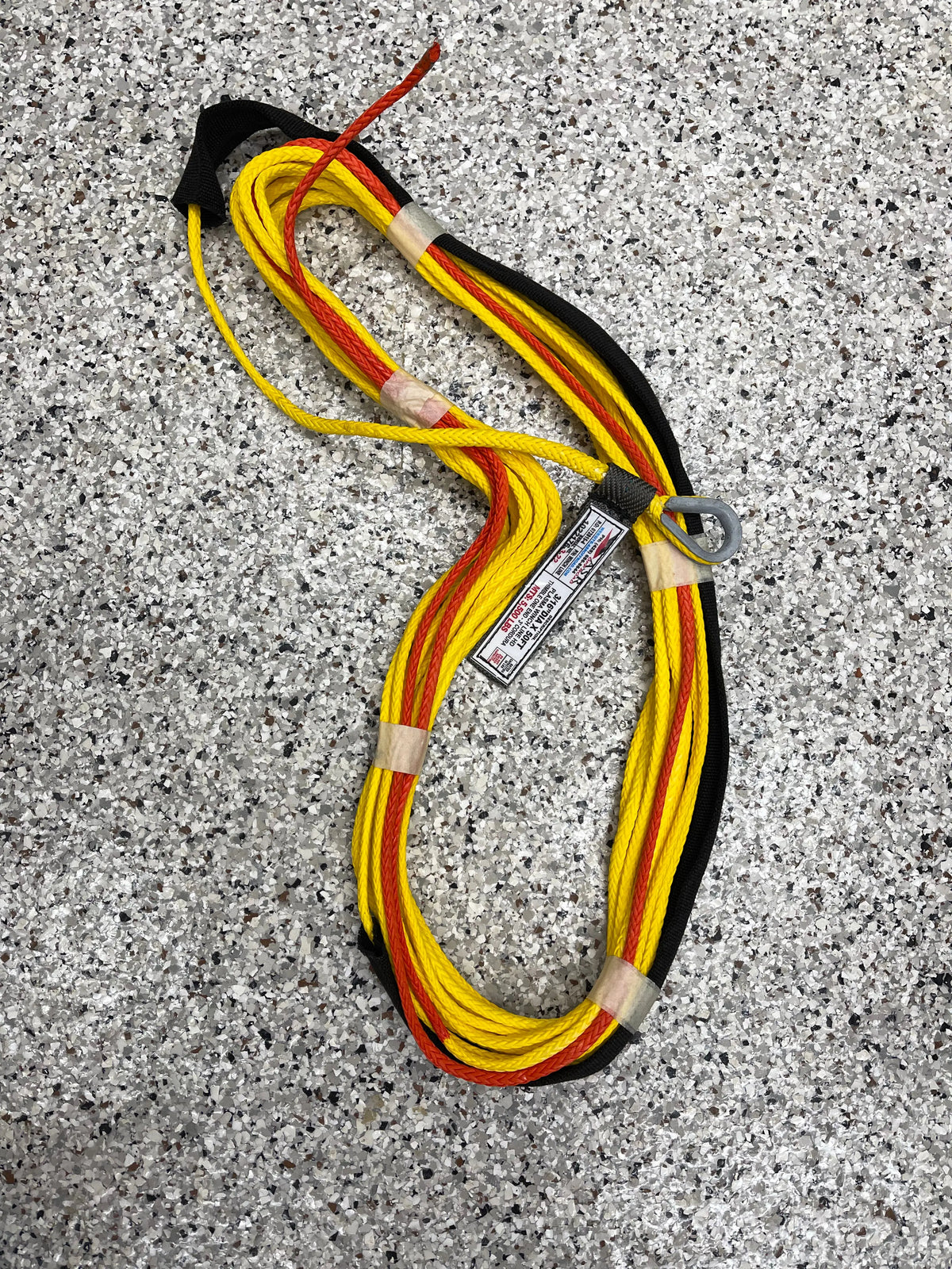 ASR 3/16 x 50 Warning Winchline Custom Splice