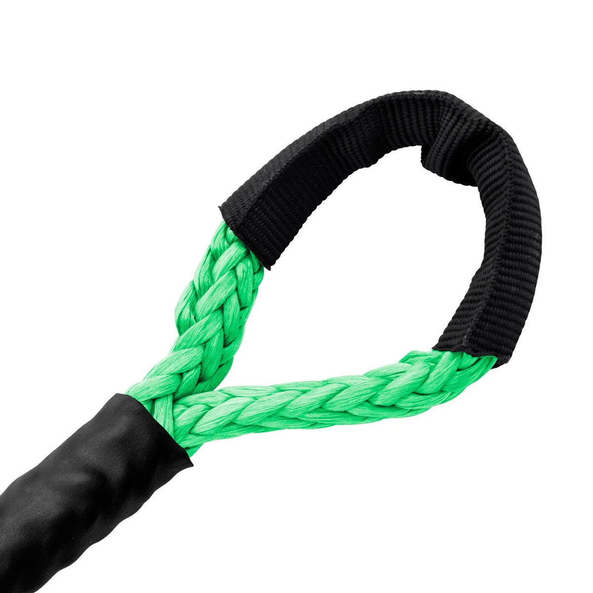 3/16" Diamond Line Winch Rope Soft Eye - Bright Green.