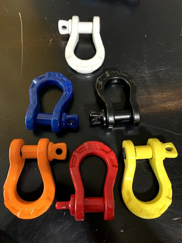 Custom Colored - 1/2 Inch EPIC D-RING SHACKLE - 5,500 LB Custom Splice