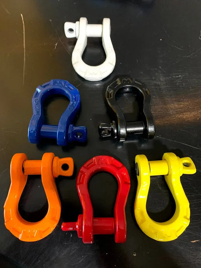 Custom Colored - 3/4 Inch EPIC D-RING SHACKLE - 18,000 LB Custom Splice