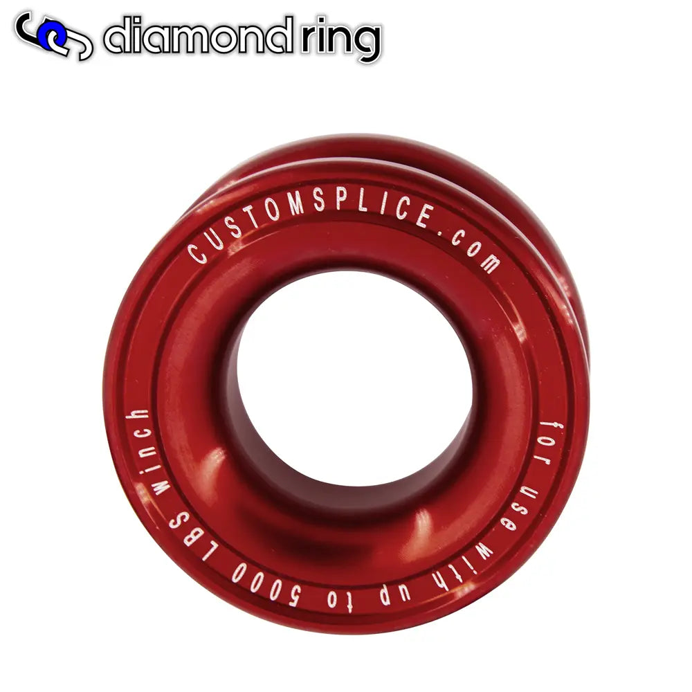 Diamond Recovery Ring - Soft Shackle Pulley Custom Splice