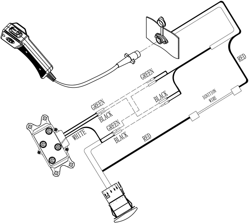 Replacement KFI Winch Contactor Custom Splice