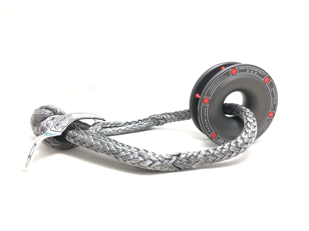 Rope Retention Pulley and Standard Duty Soft Shackle Factor 55